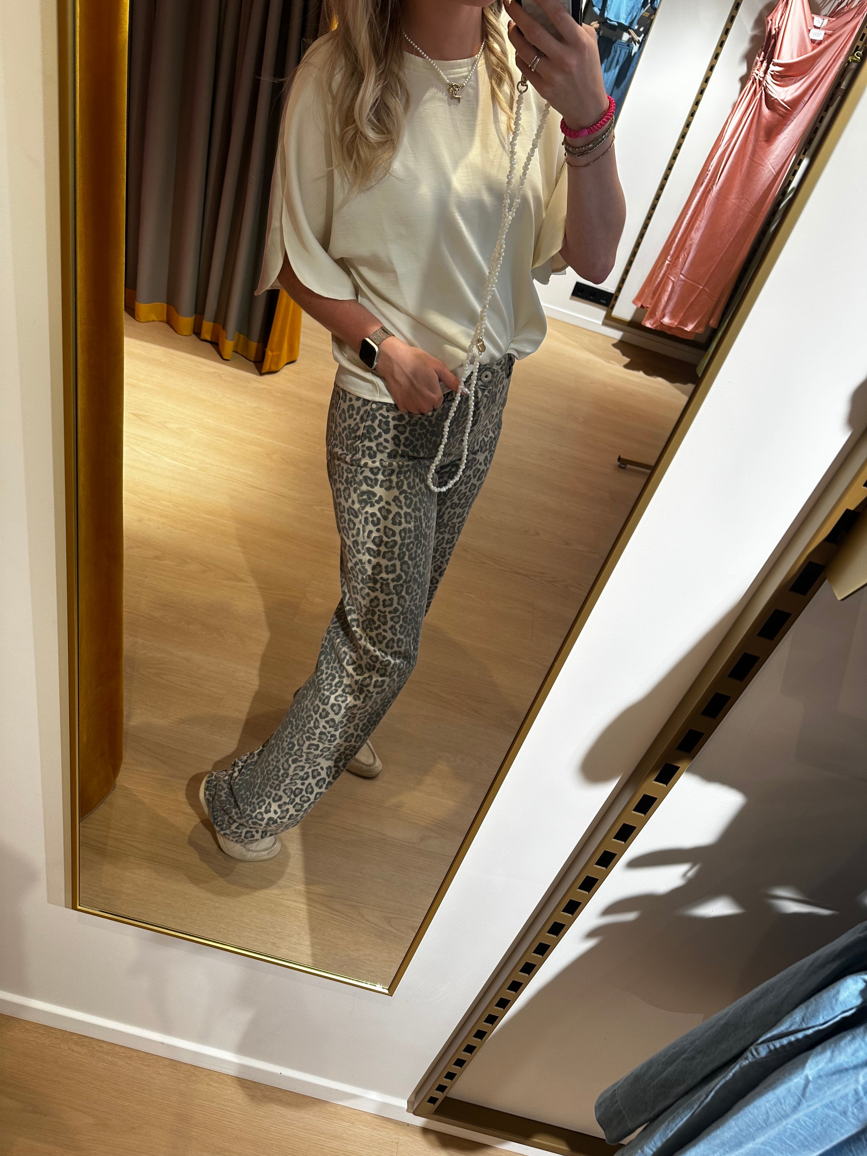Studio Jolie Extra long jeans - Panter
