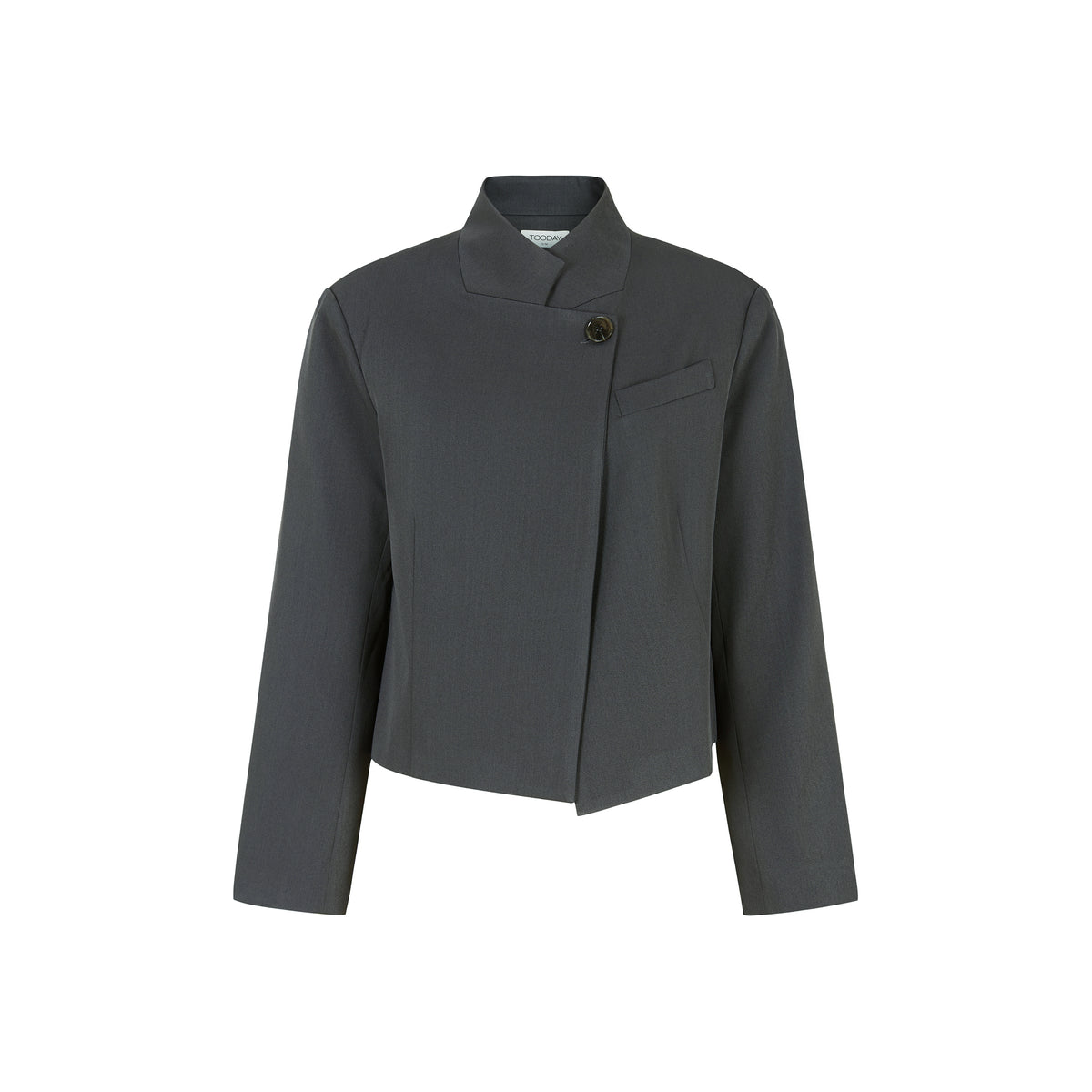 Tooday Devin short Blazer - Dark Grey Melange - Tooday