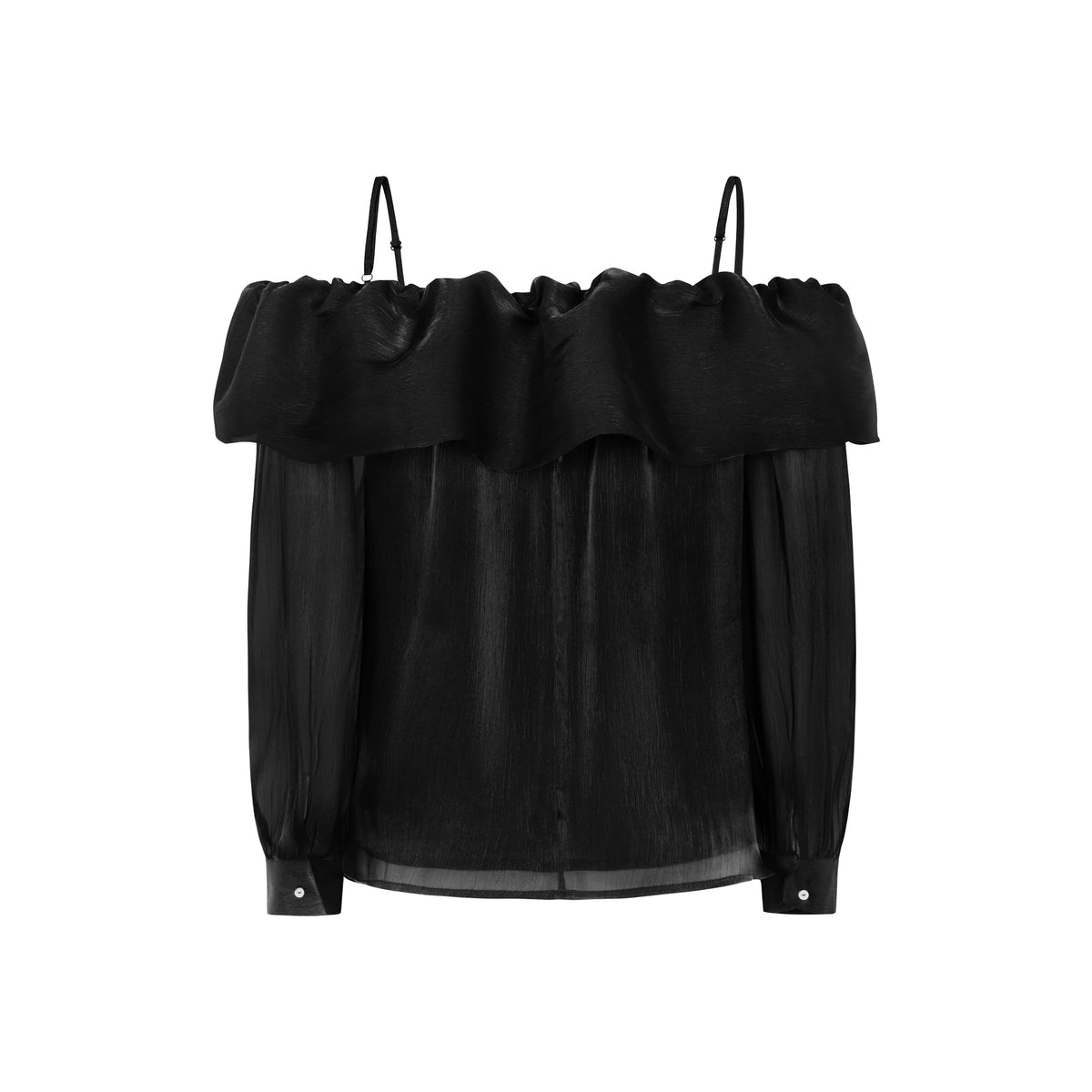 Tooday Erin offshoulder top - Black - Tooday