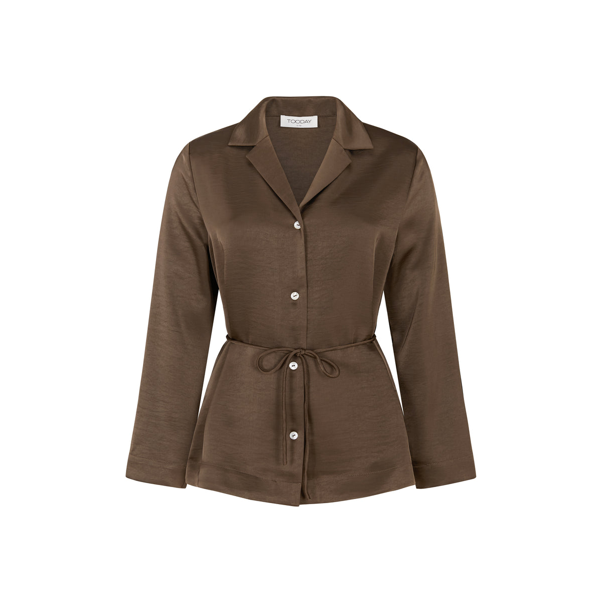 Tooday Aya reverse shirt - Dark Brown - Tooday